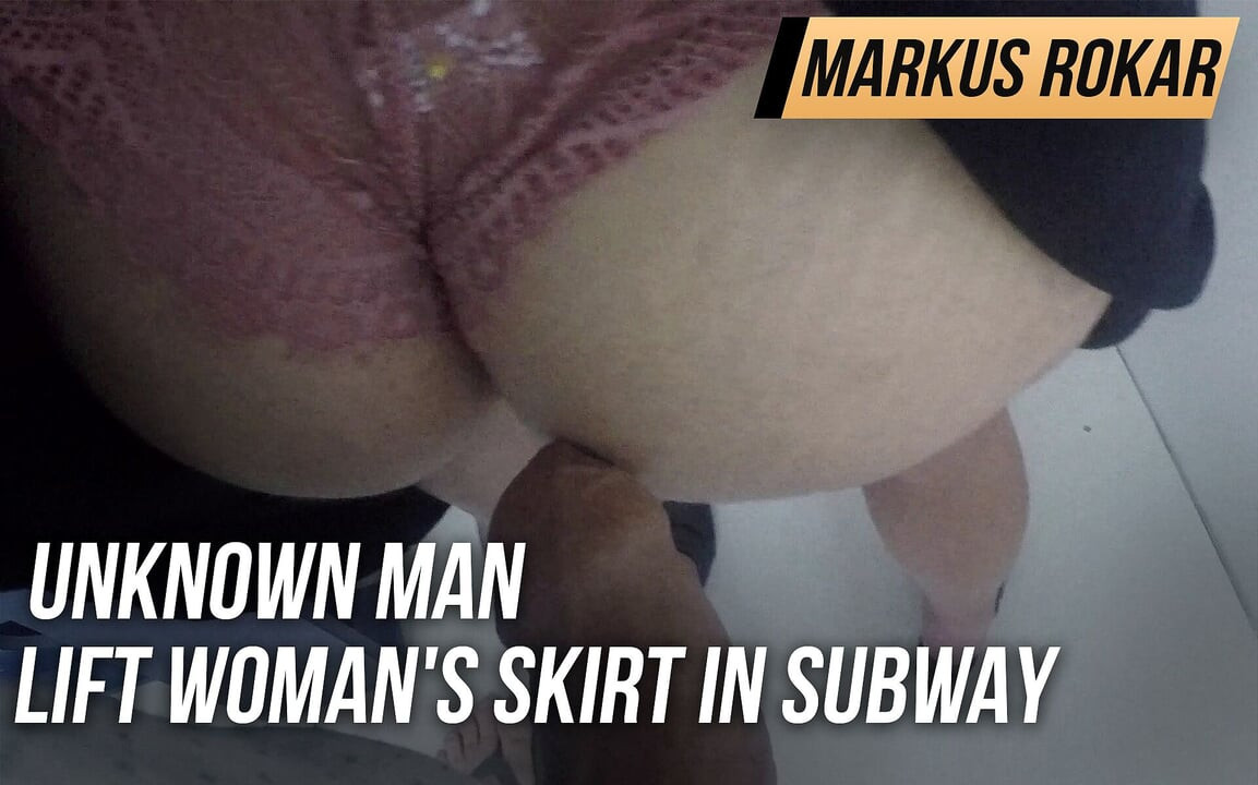 Neznámý muž zvedl ženskou sukni v metru a třel si jeho velkého čůráka o zadek
