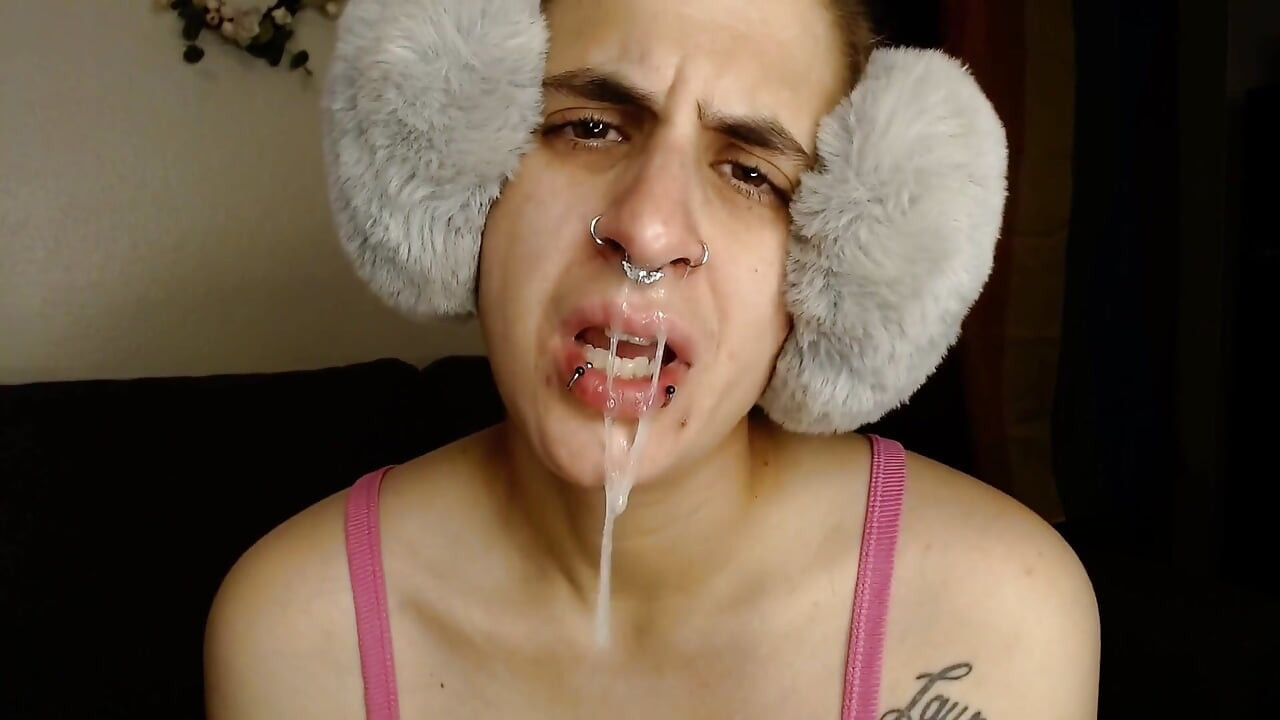 Sick Girl Makes a Snotty Mess All Over Her Face