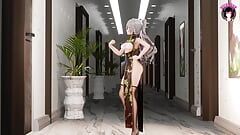 タラ-セクシーなチャイナドレスの女の子ダンス+セックスマルチポーズ(3D HENTAI)