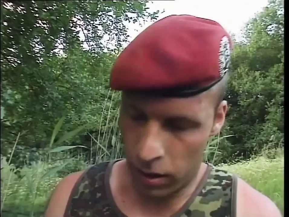 Two Blonde Horny Have Sex to a Military Men with a Hard Big Cock