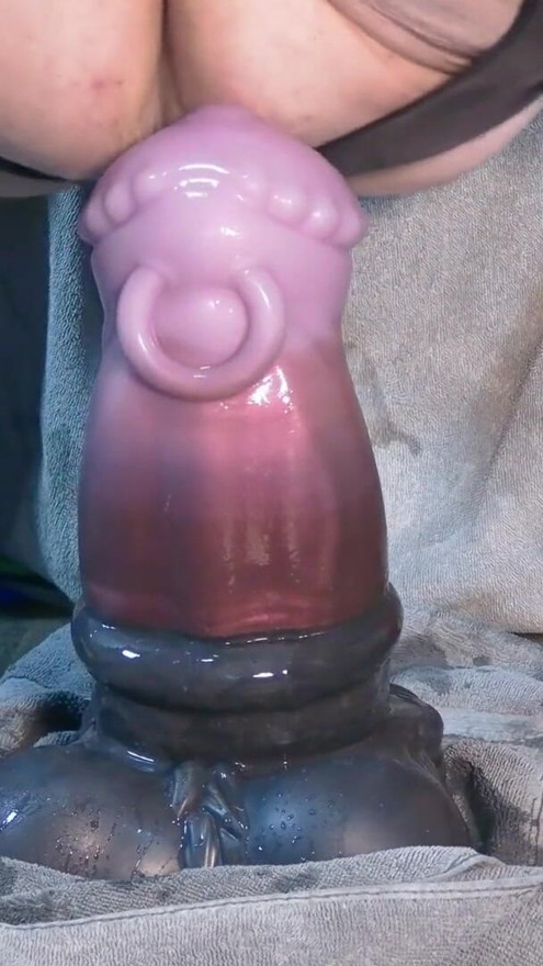 Riding the fattest toy in my ARSEnal and stretching myself orgasmic | Clip 2