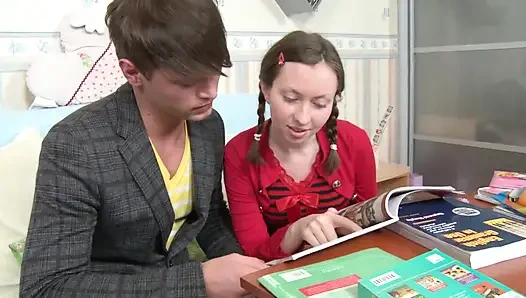 Facial for the big ass brunette teen after ass fuck