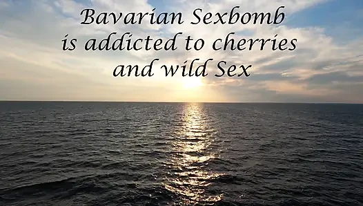 Slut on Balcony Covered in Cum