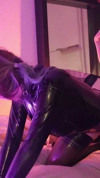Must-share moment from "The latex sex doll suck and fucked by mistress"