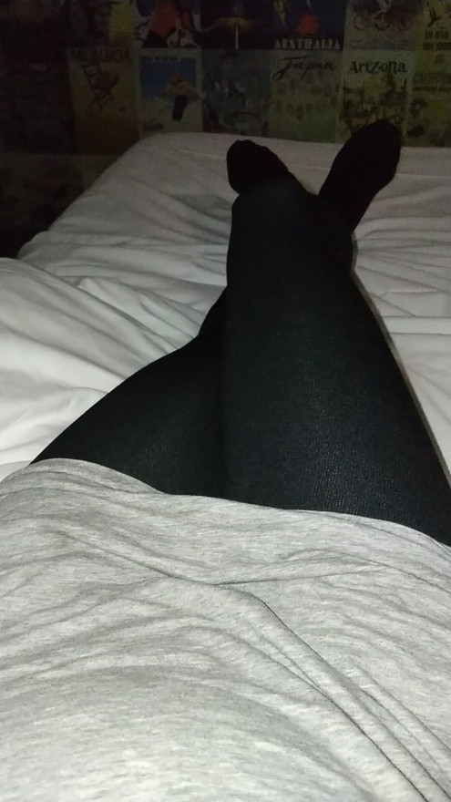 Alone in my bed.
