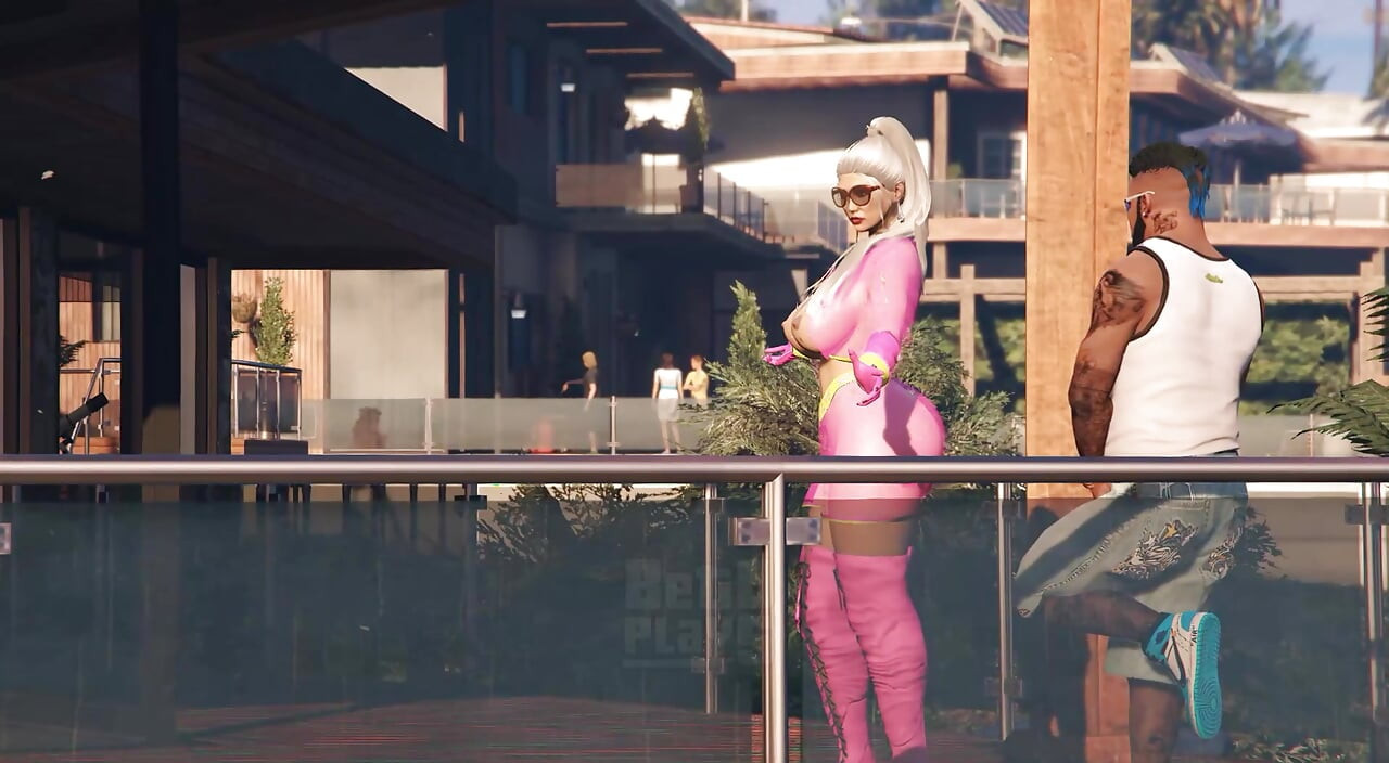 GTA V Franklin Clinton x Premium Pink Boots Lady (3D Animation) (FULL)