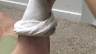 Size 12 Sexy Sensual Stinky Sock Tease