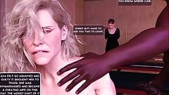 Une femme au foyer trompe son mari derrière elle parce qu’elle ne peut résister à une grosse bite noire (bande dessinée en 3D)