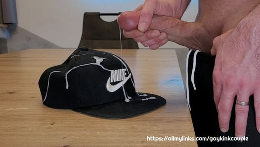 Nike cap massive cumshot