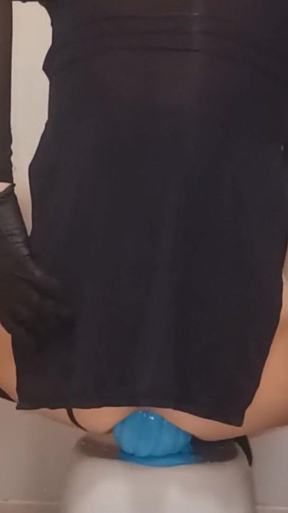 Sissy-Kuroko Bodycon Huge Anal Dildo | Clip 1