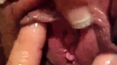 Homemade Squirting On Kitchen Table
