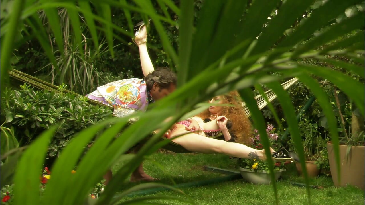 Ginger MILF with big tits gets fucked outdoors