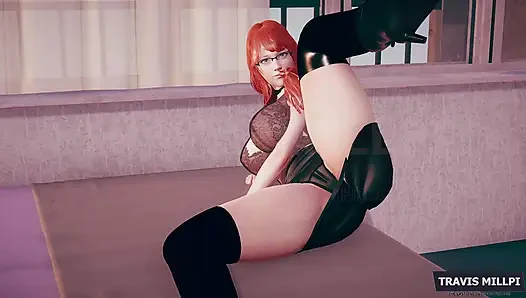 MILF Stepmom Struggling Dick with Her Big Ass