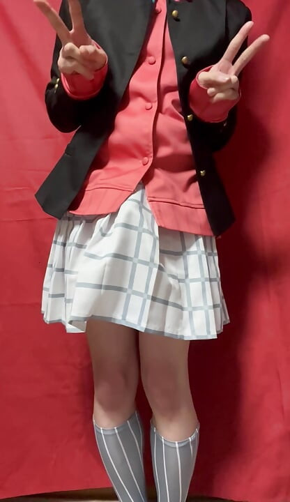 Love Live Omi Kanata üniformalı mastürbasyon