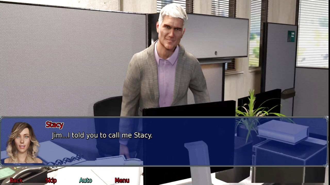 The office wife #23 - Stacy played with her new toy...Marcus got a blow job from Stacy