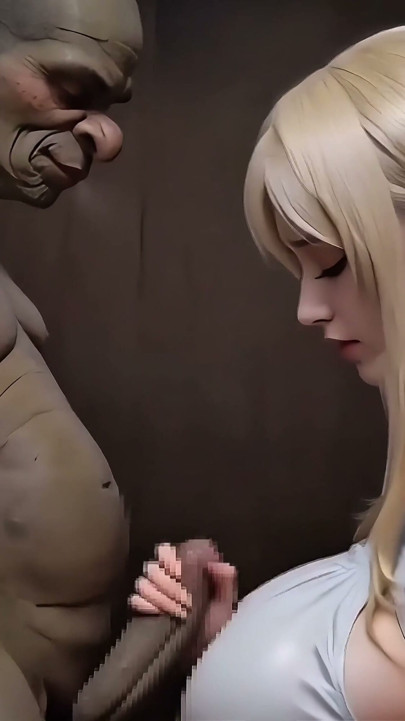 4k - The sexual encounter between the Windwalker, the elf girl and the ugly green goblin, the perfect oral sex, | Clip 1
