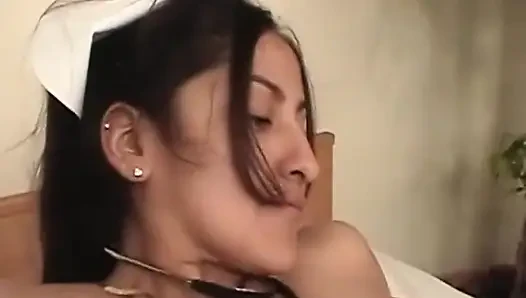 Huge natural boobs threesome pussy fucking...cum on ass