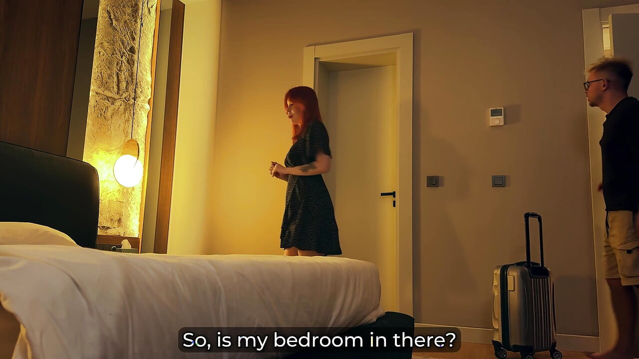 Step Stepmom Shares Bed with Step Stepson in Hotel - Naughty Night Unfolds!