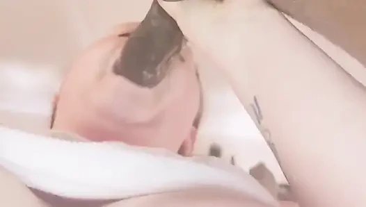 Amateur BBW Sloppy Blowjob with Cumshot