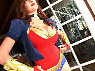 Tessa Fowler Wonder Woman 1 AI Upscale