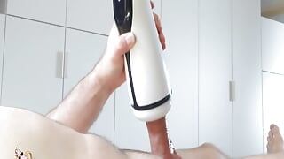 Автомастурбатор мужской секс-игрушка Sohimi, сильное сосание и вибрирует мужчина мастурбатор нагрева.