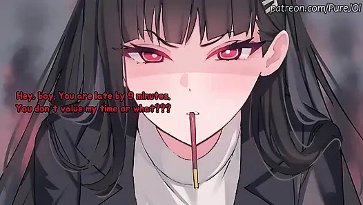 Rio from Blue Archive tests her new innovation on you (Feet and Pantyhose)