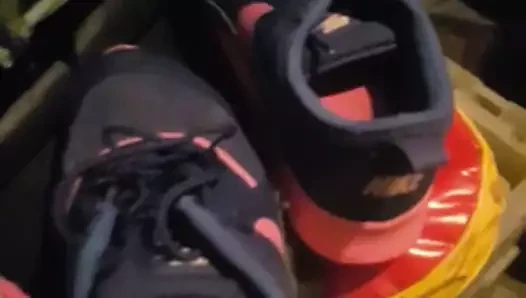User cums my wifes nike thea