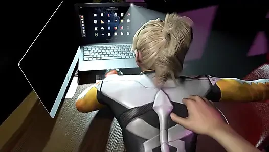 Mercy Is a Demon in Bed - Parodi Overwatch