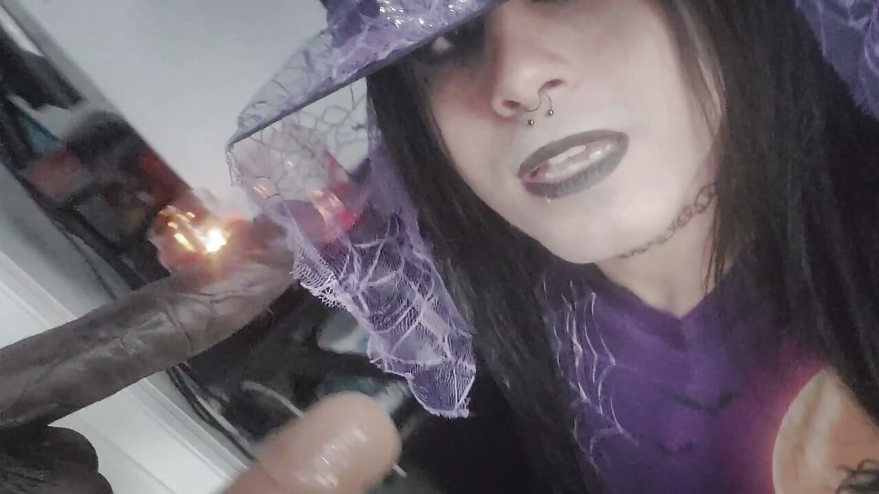 Naughty Femboy Witch Bitch Casts Spell on your Dick