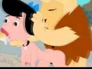 Family man krijgt een pijpbeurt van Lois + the Flintstones 3some