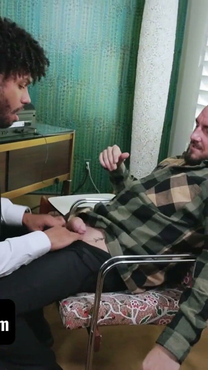 Hunk Patient Derek Allen Drills The Doctor's Tight Black Hole To Release The Pressure - Therapy Dick | Clip 2