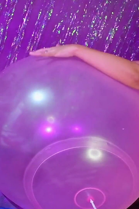 Naked and Riding Overinflated Wubble Ball - Round 3 - Bunny Looner