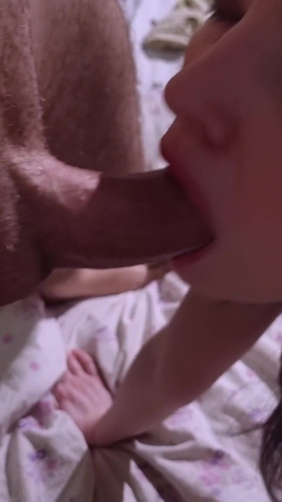 Must-share moment from "stepdaughter enjoys my cock and cum"