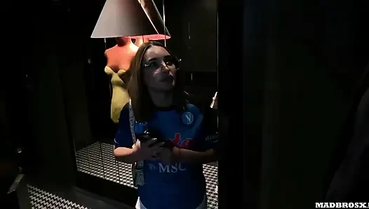 An Italian Fan From Napoli Cheats On Her Boyfriend And Agrees To Get Her Ass Pounded To Apologize !!!