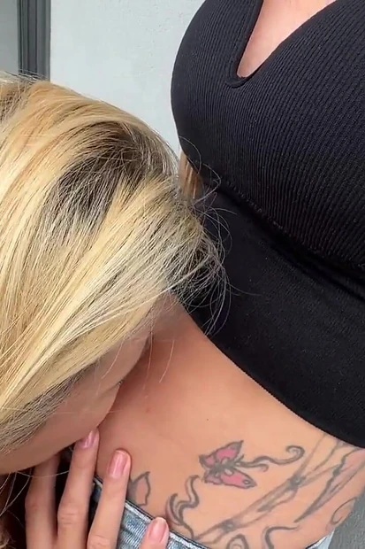 Sexy Lesbians Have Belly Fetish