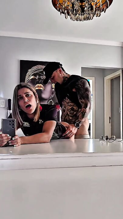 Intense Fucking in Front of the Mirror with Delicious Internal Cumshot Ends in Squirt