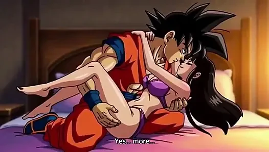 Goku seduce his pregnant wife for doing anal first time