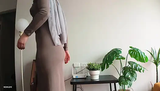 Step Mom with big round ass accidentally caught my morning boner