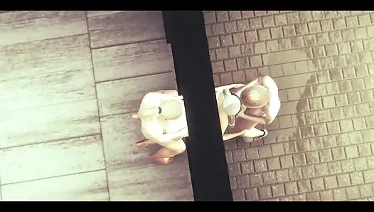 Genshin Impact Hentai - Barbara 69 and Threesome with 2 Futanaris - Japanese Asian Manga Anime Game Porn