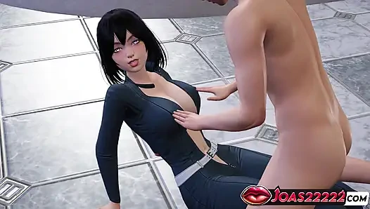 Kariya Mikan в латексном костюме - насладись 3D хентай игрой с большими сиськами, чувственными стонами и соблазнянием киски