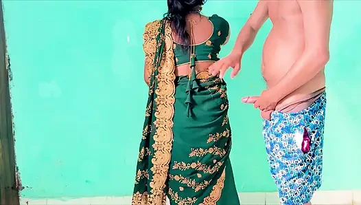 Chachi was getting ready for the market and I convinced her for sex then young Bhatije had painful sex with Chachi  Hindi Audio