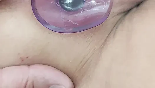 Extreme close up anal insertion
