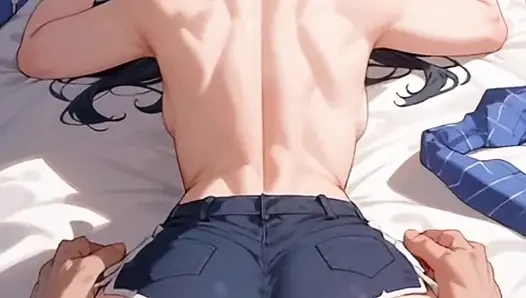 Hentai anime - schönes mädchen will zum ersten mal ficken und liebt es