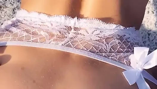 PETITE Fit Girl Fucks ASS TO MOUTH IN THE WOODS till anal Creampie - MIA BANDINI