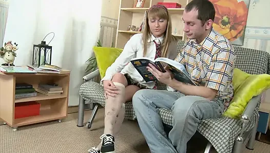 Big ass college girl loves to ride a hard cock