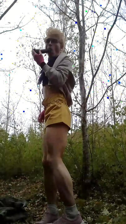 Sissy fag Jes public park