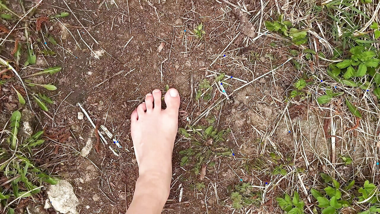 Barefoot Walk in the Forest - Foot Fetish - Bare Feet!
