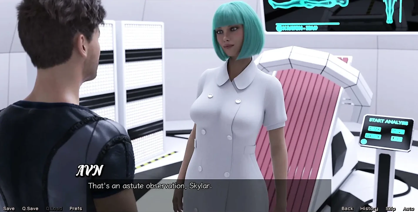 Stranded in Space - Blue Haired MILF Want Threesome with Me & Hot Busty Doctor
