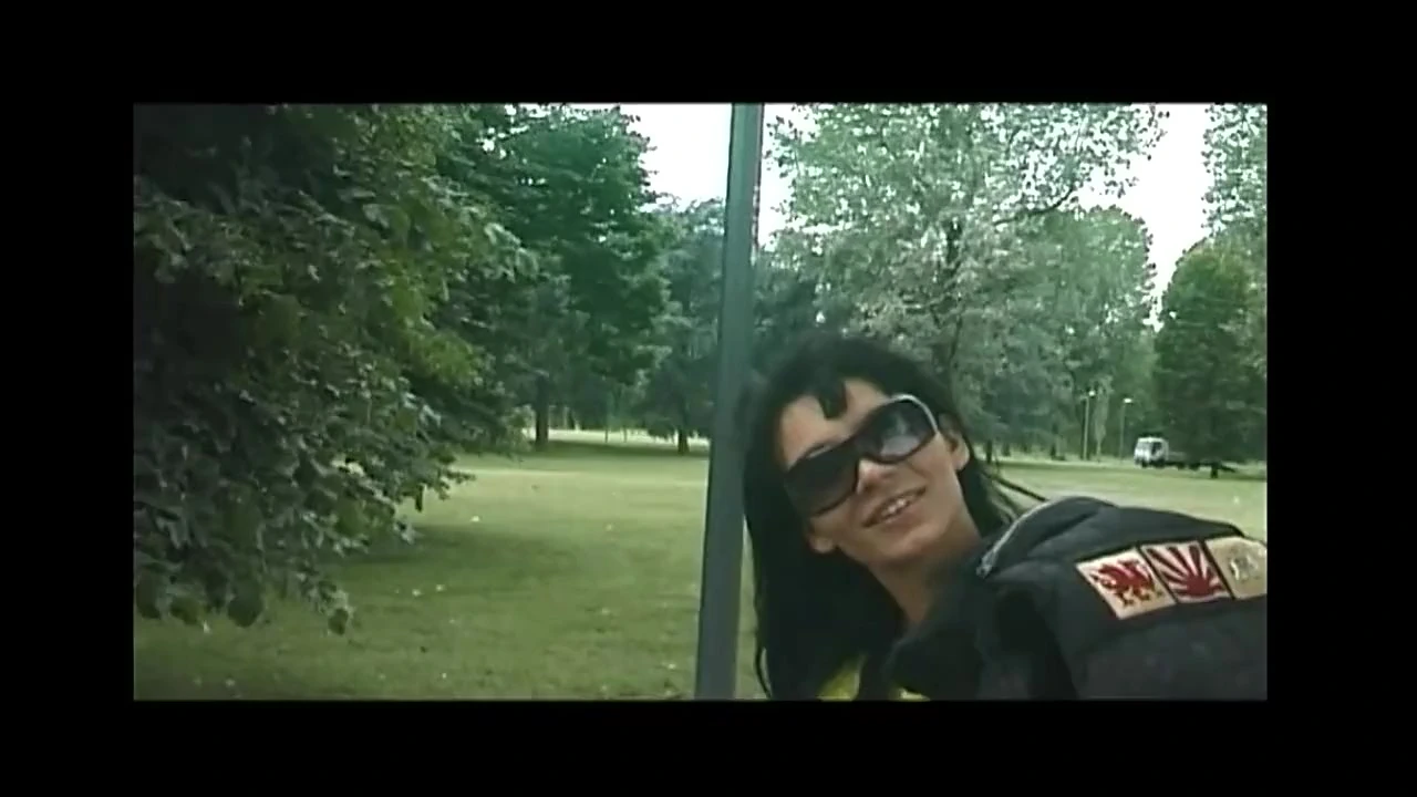 Cute Brunette Flashing Her Pussy in a Park and Fingering at Home