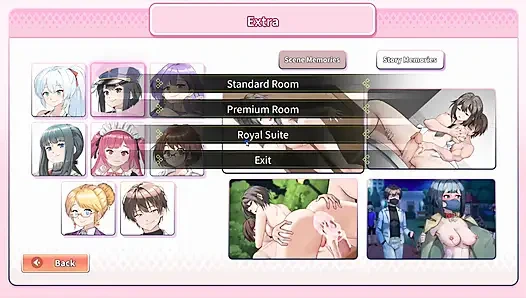 Хентай игра - сцена с мастурбацией шаловливой полицейской - аморальная баня